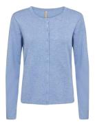 Sc-Dollie Tops Knitwear Cardigans Blue Soyaconcept