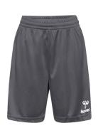 Hmlauthentic Pl Shorts Kids Bottoms Shorts Sport Shorts Grey Hummel