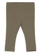 Leggings Rib Bottoms Leggings Khaki Green Huttelihut