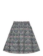 Skirt In Liberty Fabric Dresses & Skirts Skirts Short Skirts Navy Hutt...