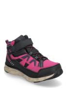 Boots Low Cut W. 1 Velcro-Wp Vinterstøvler Med Burrebånd Pink Color Ki...