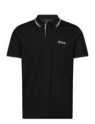 Paddy Pro Sport Polos Short-sleeved Black BOSS