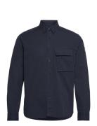 Scale Shirt Black Designers Shirts Casual Navy Belstaff