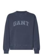 Arch C-Neck Sweat Tops Sweatshirts & Hoodies Sweatshirts Navy GANT