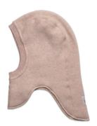 Balaclava Wool Fleece W. Lin. Accessories Headwear Balaclava Beige Hut...