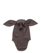 Balaclava Ears Wool Rib Accessories Headwear Balaclava Brown Huttelihu...