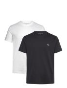 2 Pack Monologo T-Shirt Tops T-Kortærmet Skjorte Black Calvin Klein Je...