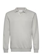 Jersey Split Neck W. Collar L/ Tops Sweatshirts & Hoodies Sweatshirts ...