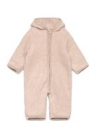 Pram Suit Ears Cot. Fleece  Outerwear Fleece Outerwear Fleece Suits Be...