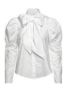 Farinosabbzekia Shirt Tops Shirts Long-sleeved White Bruuns Bazaar