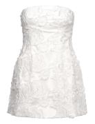 Karoline Lace Hourglass Dress Kort Kjole White Bardot