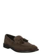 Lozham Loafer Loafers Flade Sko Brown GANT