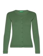 L/S Sweater Tops Knitwear Cardigans Green United Colors Of Benetton