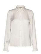 Thely Satin Designers Shirts Long-sleeved Cream Zadig & Voltaire