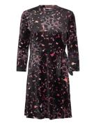 Juicy Leopard Print Velour Dress Knælang Kjole Black Juicy Couture