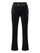 Diamante Velour Bootcut Bottoms Sweatpants Black Juicy Couture