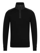 Kilmington Quarter Zip Jumper Black Tops Knitwear Half Zip Jumpers Bla...