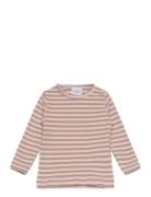 Tnstfro Uni L_S Rib Tee Tops T-shirts Long-sleeved T-Skjorte Pink The ...