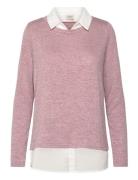 Fremmie Pu 1 Tops Knitwear Jumpers Pink Fransa