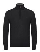 Extrafine Merino Wool Half Zip Tops Knitwear Half Zip Jumpers Black GA...