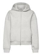 Scuba Hoodie Tops Sweatshirts & Hoodies Hoodies Grey Weekday