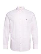 Reg Classic Oxford Stripe Shirt Tops Shirts Casual Pink GANT