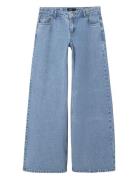Nlfkizza Dnm Lw Wide Pant Noos Bottoms Jeans Wide Jeans Blue LMTD