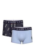 Stretch Cotton Trunk 2-Pack Boxershorts Navy Polo Ralph Lauren Underwe...