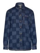 Maridenim Vaihe Jäkälä Tops Shirts Denim Shirts Blue Marimekko