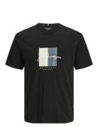 Jorfrederiksberg Boxscript Tee Ss Sn Jnr Tops T-Kortærmet Skjorte Blac...