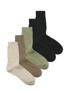 Jac Premium Socks 5 Pack Underwear Socks Regular Socks Khaki Green Jac...