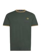 Twin Tipped T-Shirt Designers T-Kortærmet Skjorte Khaki Green Fred Per...