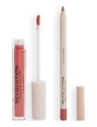 Revolution Lip Contour Kit  Babe Lip Liner Makeup Pink Revolution Beau...