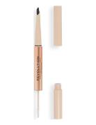 Revolution Fluffy Brow Filter Duo Ash Brown Øjenbrynsblyant Makeup Bro...