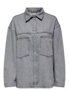 Onlemmie L/S Shirt Grey Dnm Azg Noos Jakke Denimjakke Grey ONLY