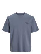 Jprblachad Branding Ss Crew Neck Tee Sn Tops T-Kortærmet Skjorte Blue ...