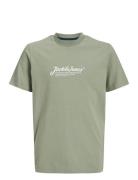 Jjbeau Tee Ss Crew Neck Jnr Tops T-Kortærmet Skjorte Green Jack & J S