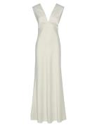 Yasdottea Ss Train Dress S. - Celeb Maxikjole Festkjole White YAS