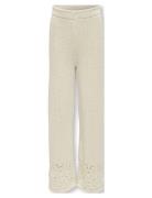 Kogmeryl Life Pant Knt Bottoms Trousers Cream Kids Only