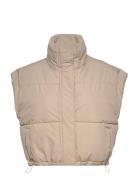 Alexis Short Puffer Vest 3 Vests Padded Vests Beige Minus