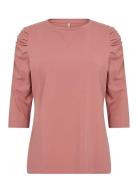 Sc-Orlain Tops T-shirts & Tops Long-sleeved Pink Soyaconcept