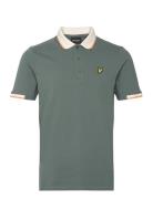 Half Tipped Polo Shirt Tops Polos Short-sleeved Khaki Green Lyle & Sco...