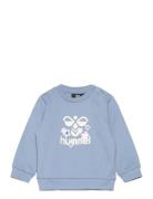 Hmllime Sweatshirt Sport Sweatshirts & Hoodies Sweatshirts Blue Hummel