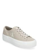 Vulc Flatform Low Cv Mg Low-top Sneakers Beige Calvin Klein