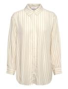 Srmargot Striped Shirt Tops Shirts Long-sleeved Yellow Soft Rebels