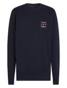 Hilfiger Stack Sweatshirt Tops Sweatshirts & Hoodies Sweatshirts Navy ...