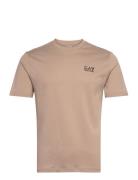 T-Shirt Tops T-Kortærmet Skjorte Beige EA7