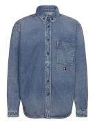 Relaxed Shirt Ai6037 Tops Shirts Denim Shirts Blue Tommy Jeans