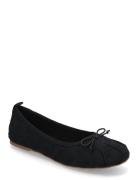 Embroidered Ballet Flats With Bow Ballerinasko Ballerinaer Black Mango