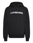 Callan Hoodie Tops Sweatshirts & Hoodies Hoodies Black J. Lindeberg